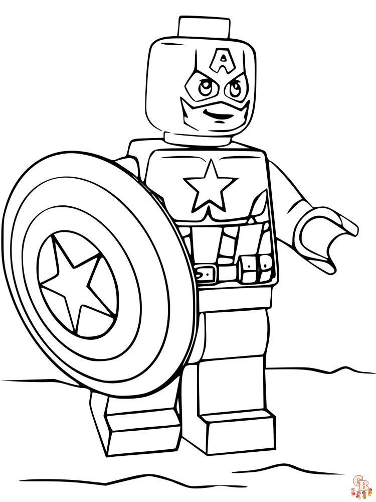 Lego Avengers kleurplaat 2