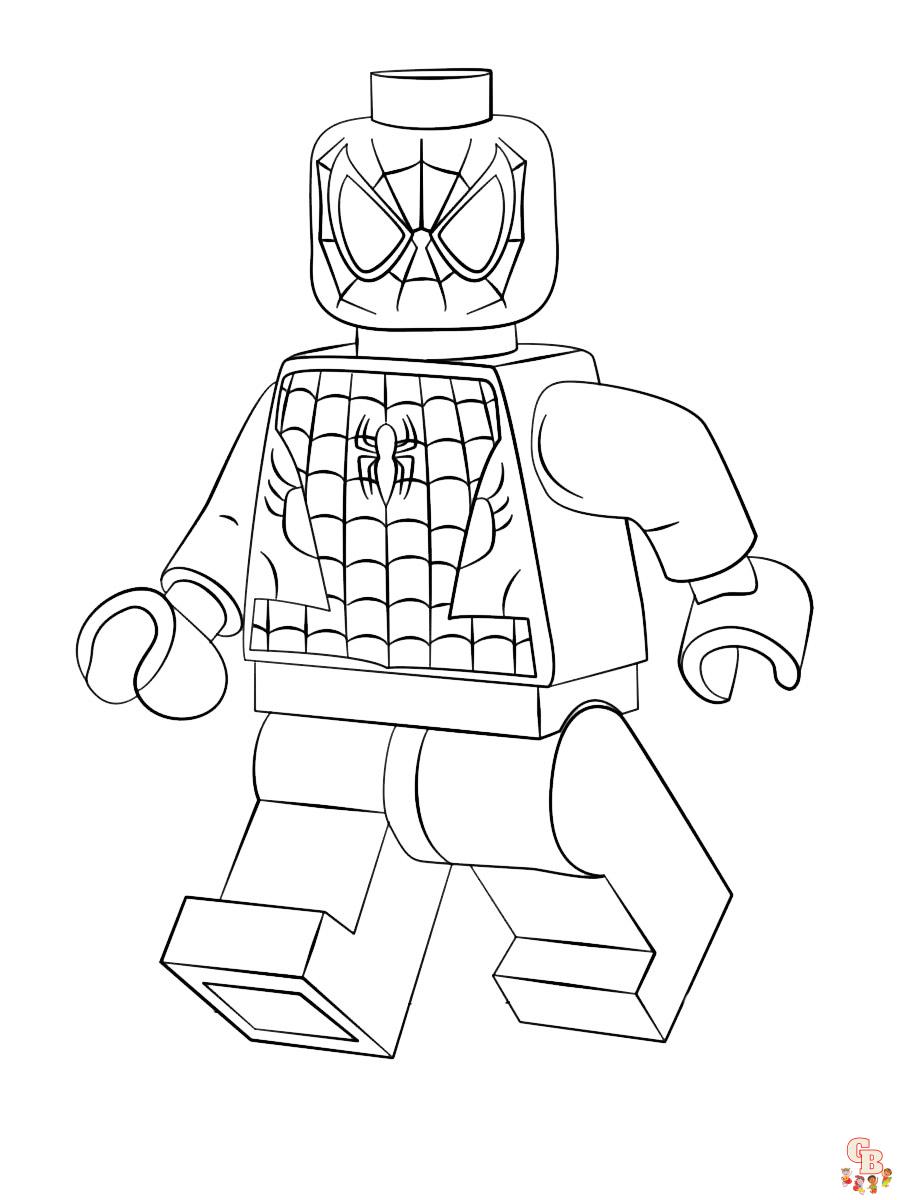 Lego Spiderman Kleurplaat 11