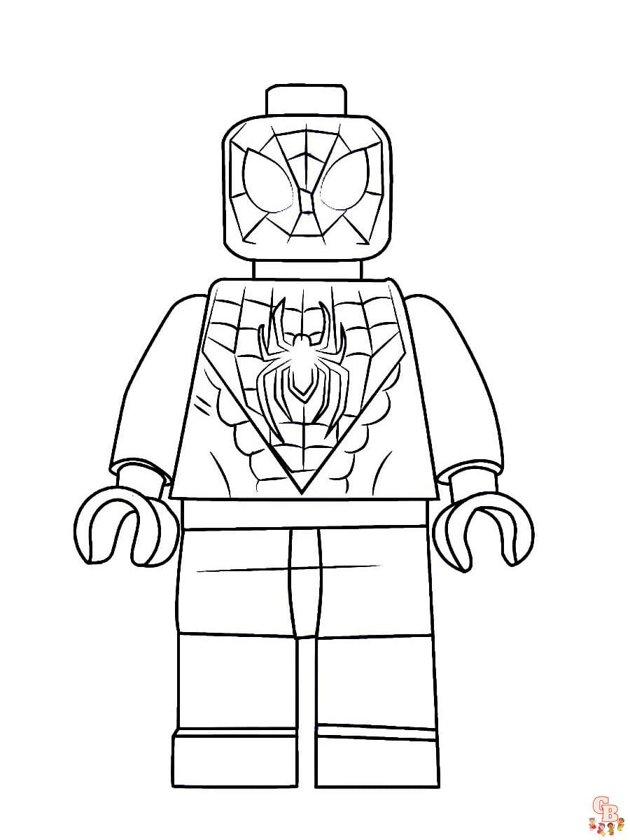 Lego Spiderman Kleurplaat 14