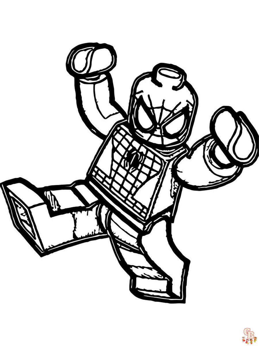 Lego Spiderman Kleurplaat 3