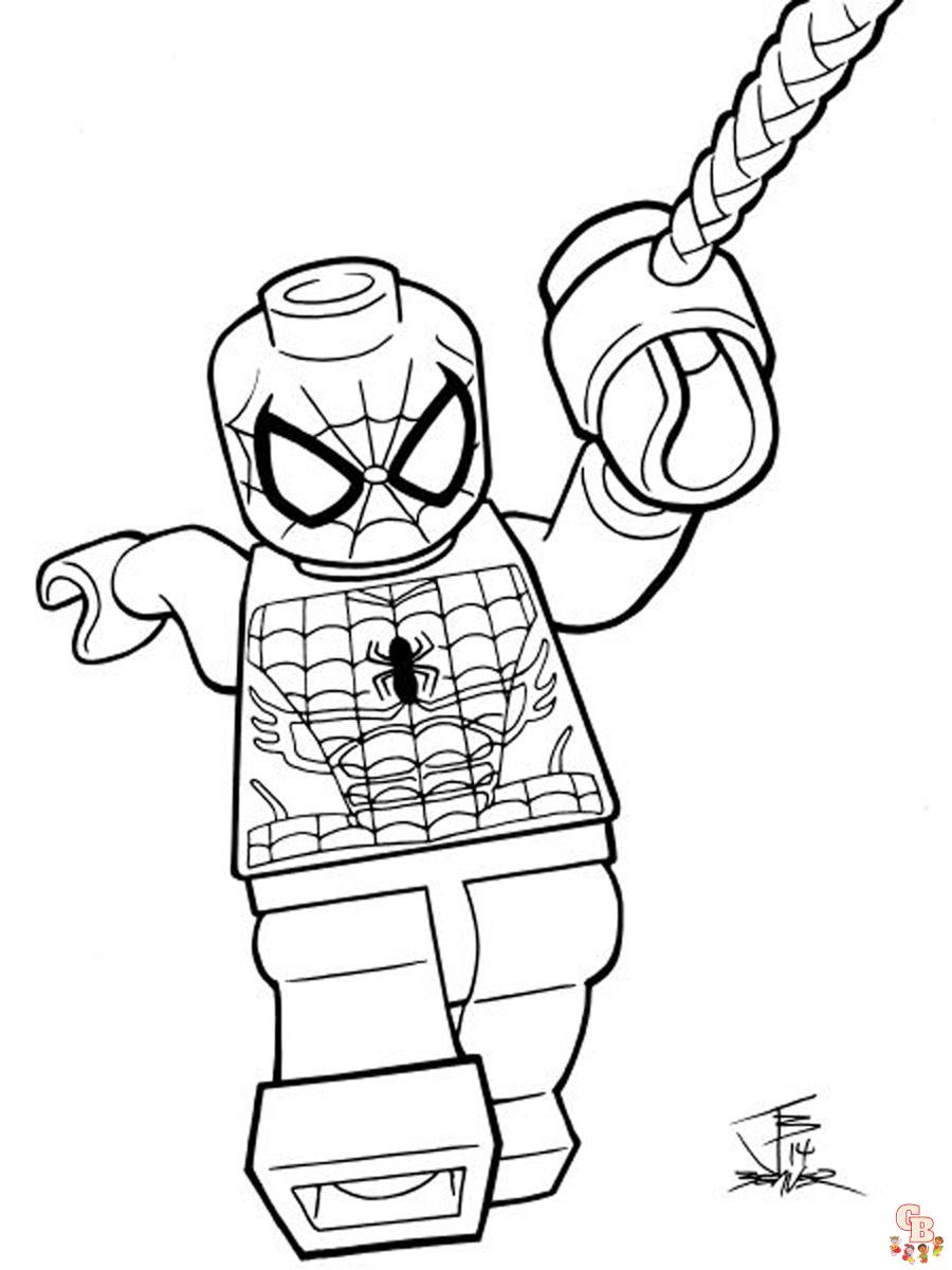 Lego Spiderman Kleurplaat 4