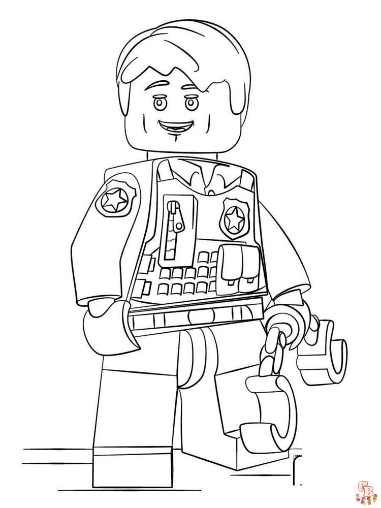 Lego politie kleurplaat 12