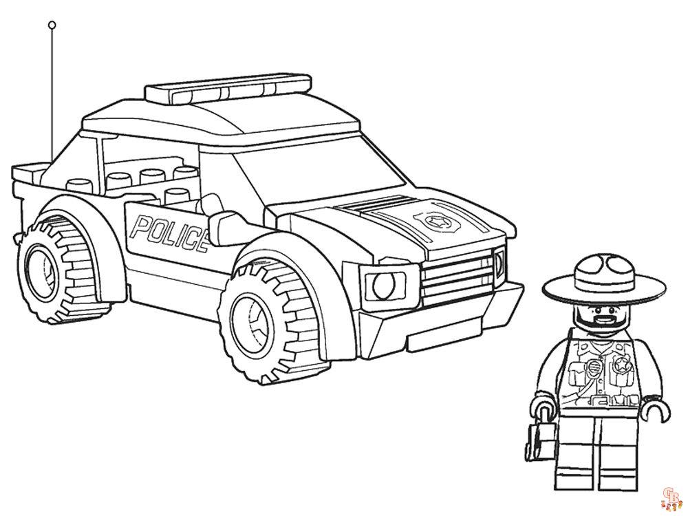 Lego politie kleurplaat 4