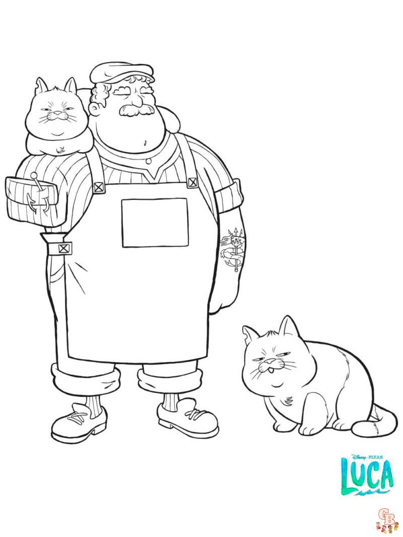 Luca Coloring Pages 10
