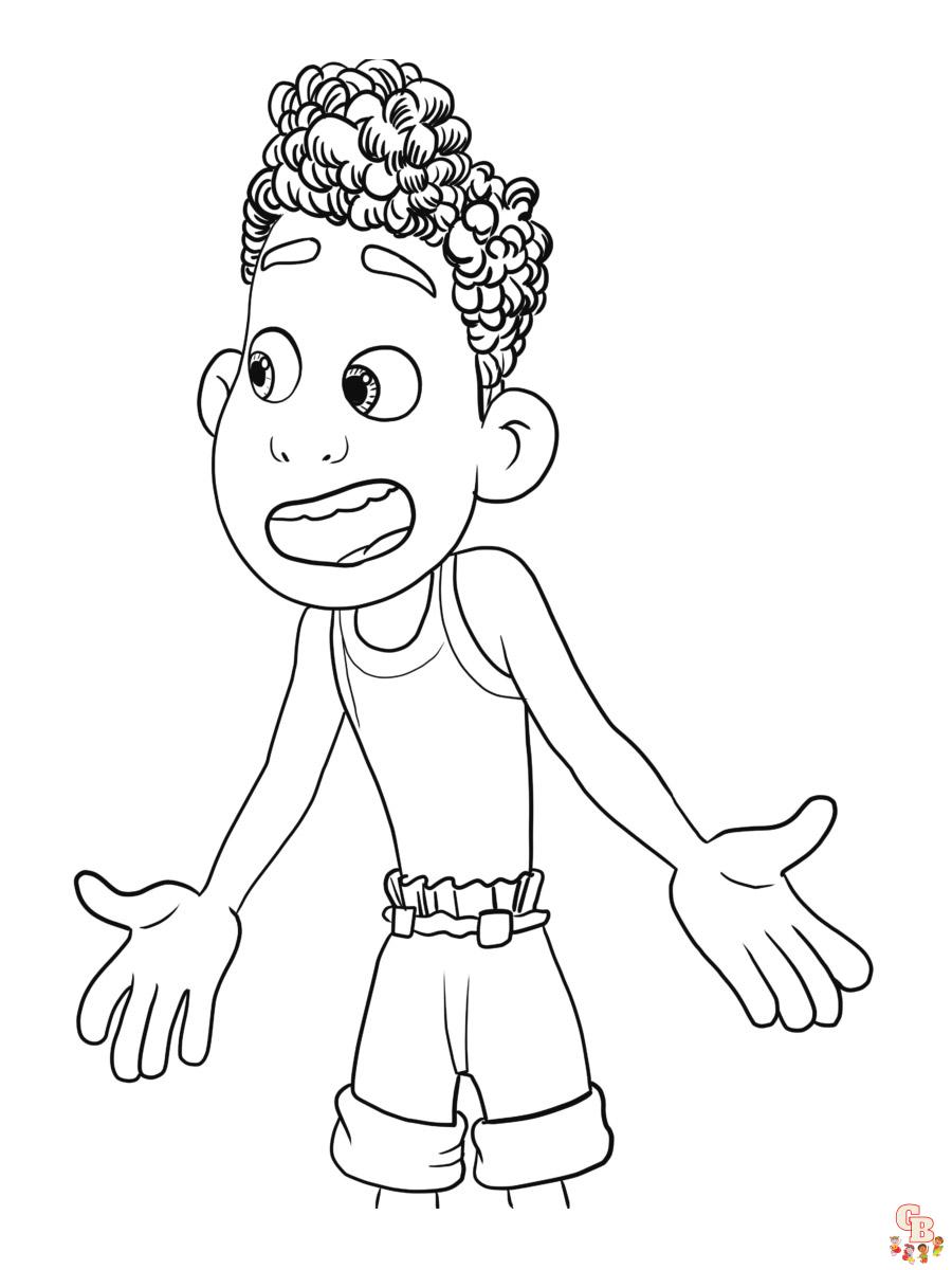 Luca Coloring Pages 14