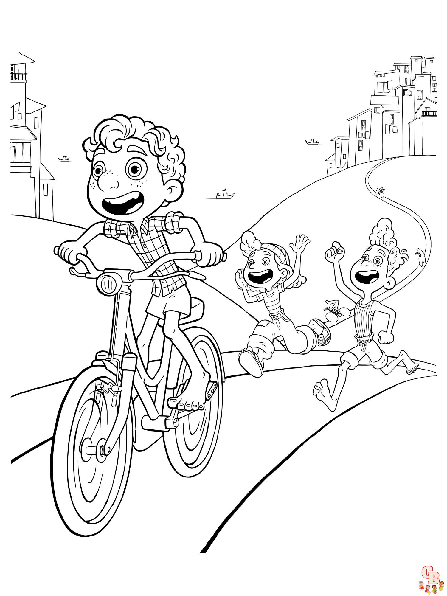 Luca Coloring Pages 16