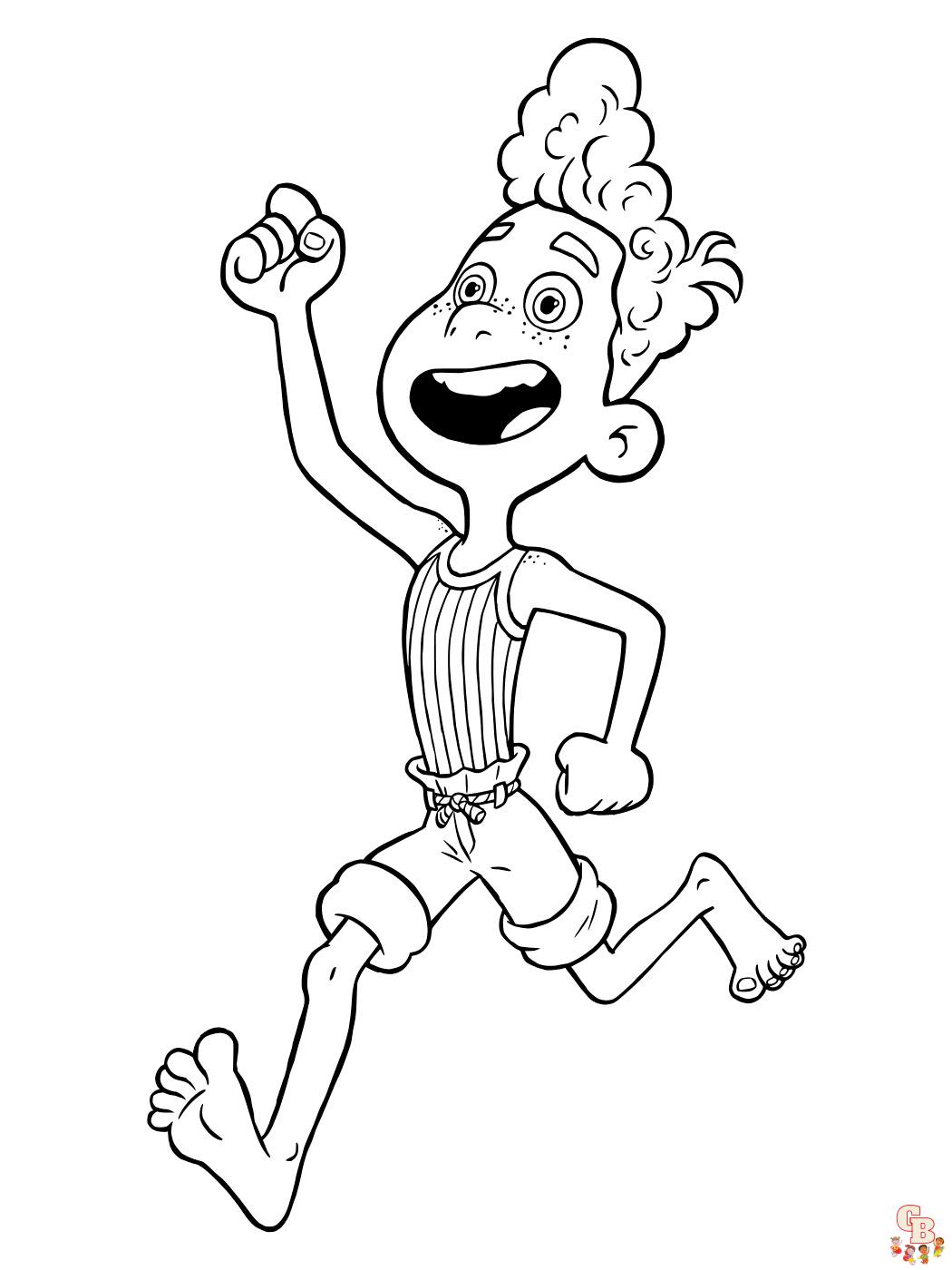 Luca Coloring Pages 17