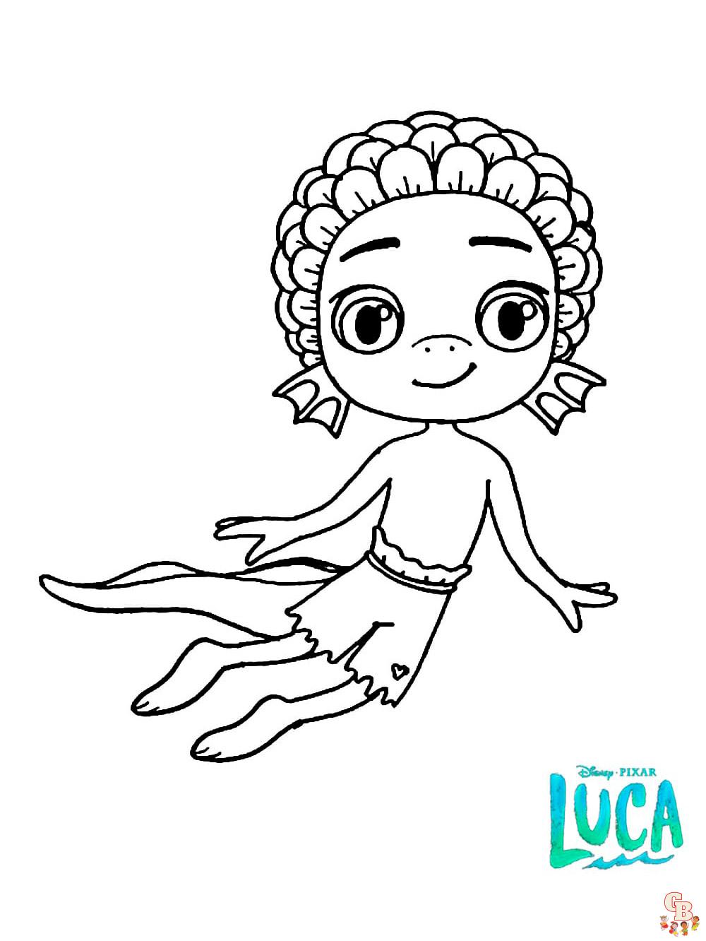 Luca Coloring Pages 5