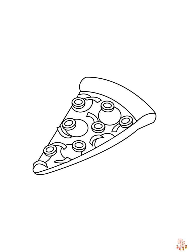Pizza Kleurplaat 11