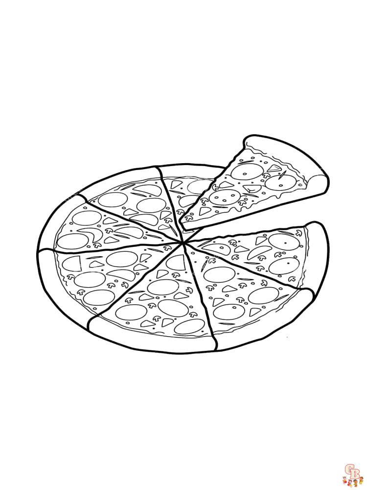 Pizza Kleurplaat 15