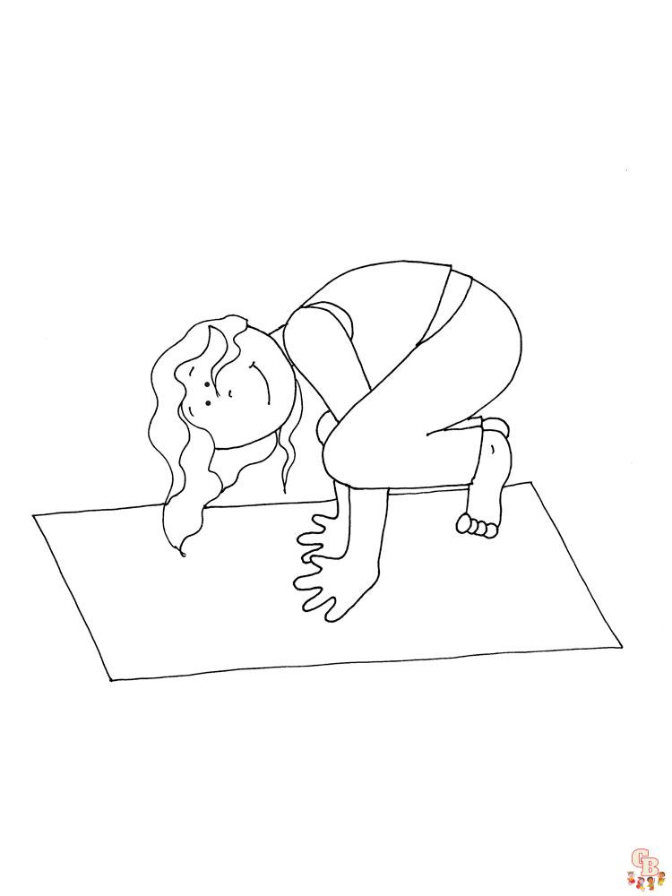 yoga kleurplaat 13