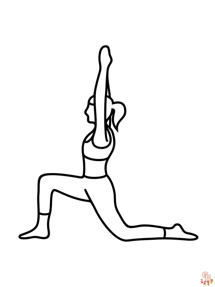 yoga kleurplaat 17