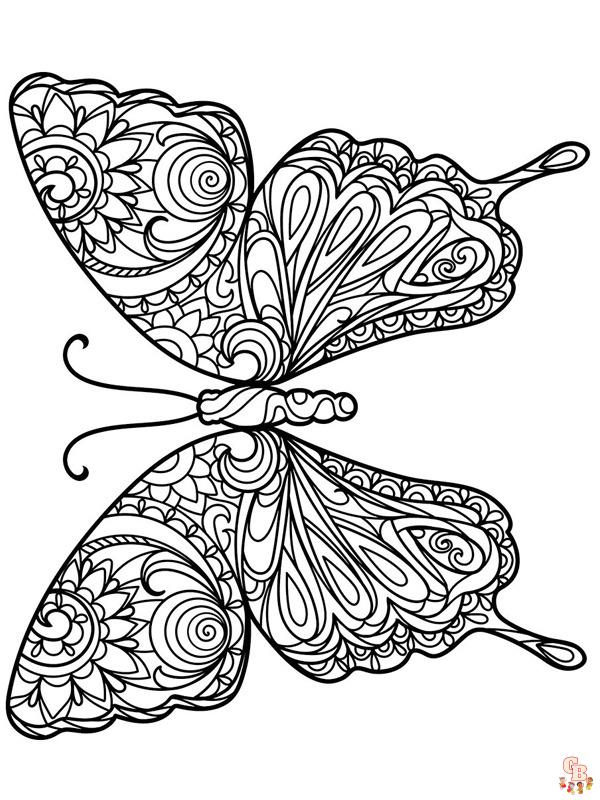 mandala vlinder 10