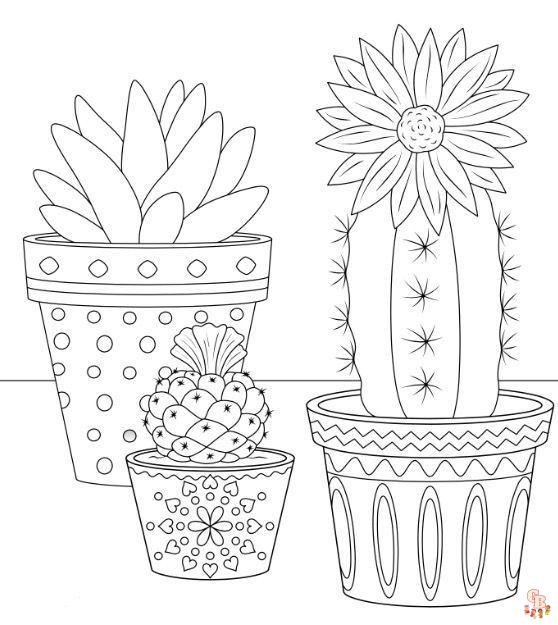Cactussen Kleurplaten 3