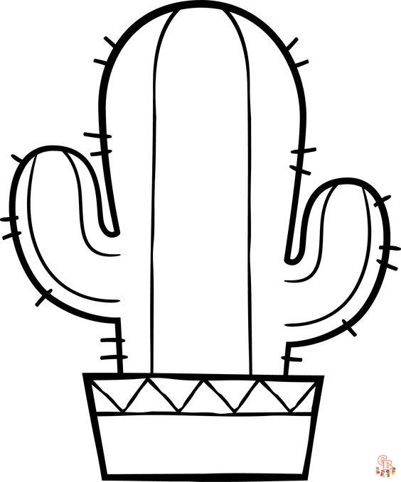 Cactussen Kleurplaten 4