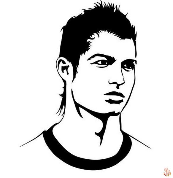 Cristiano Ronaldo Kleurplaat 2 1