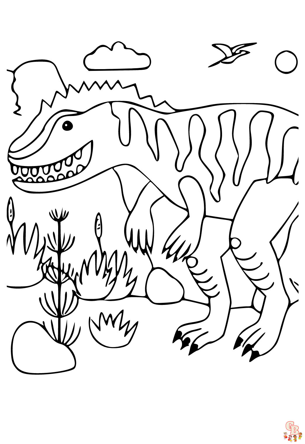 Giganotosaurus Kleurplaat 5
