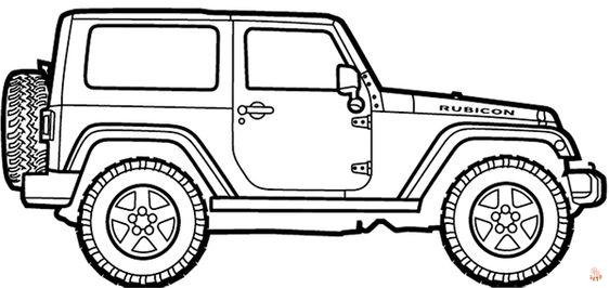 Jeep Kleurplaat 2