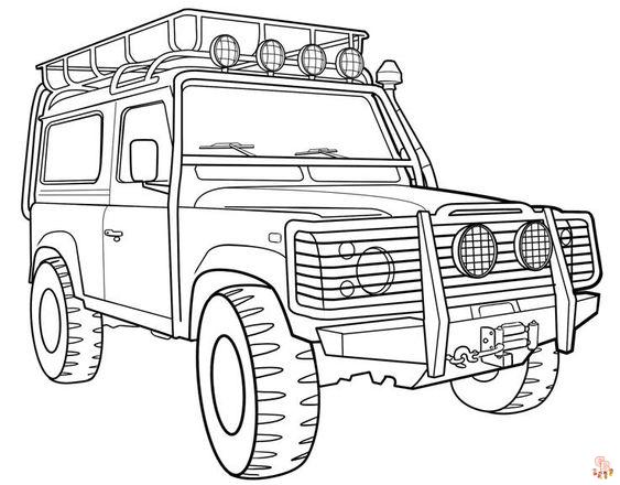 Jeep Kleurplaat 8