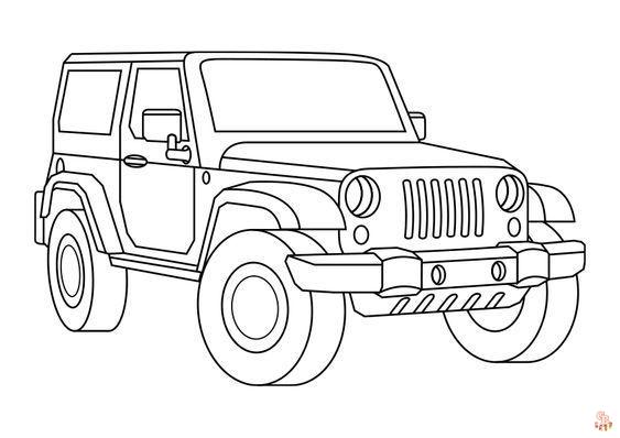 Jeep Kleurplaat 9