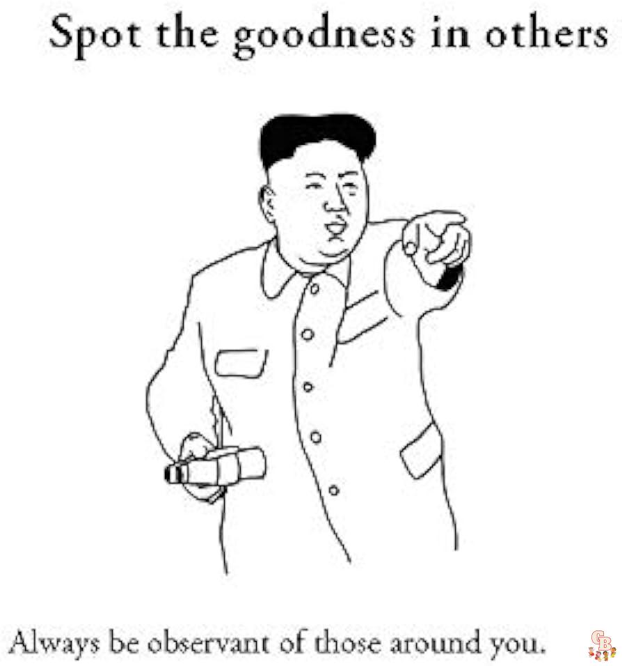 Kim Jong Un kleurplaten 5