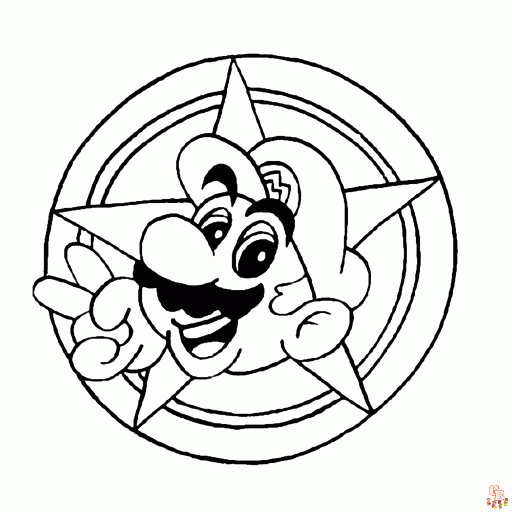 Mario Party Kleurplaat 1