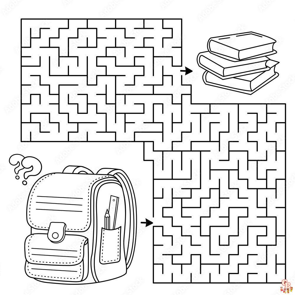 Maze Coloring Pages 5