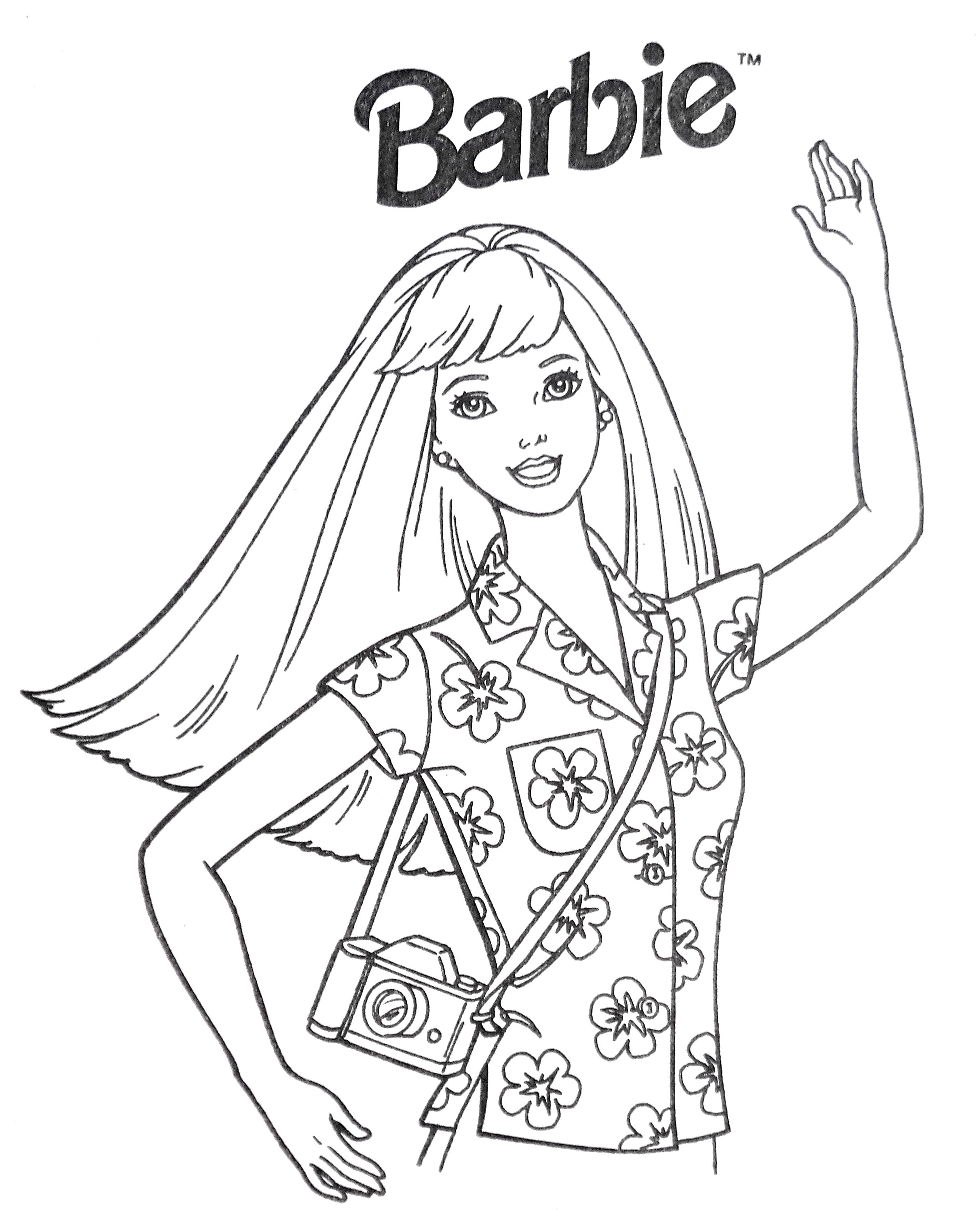 Gratis Kleurplaten van Barbie en haar vriendinnen - Prinses, Mode, Kerst en meer!