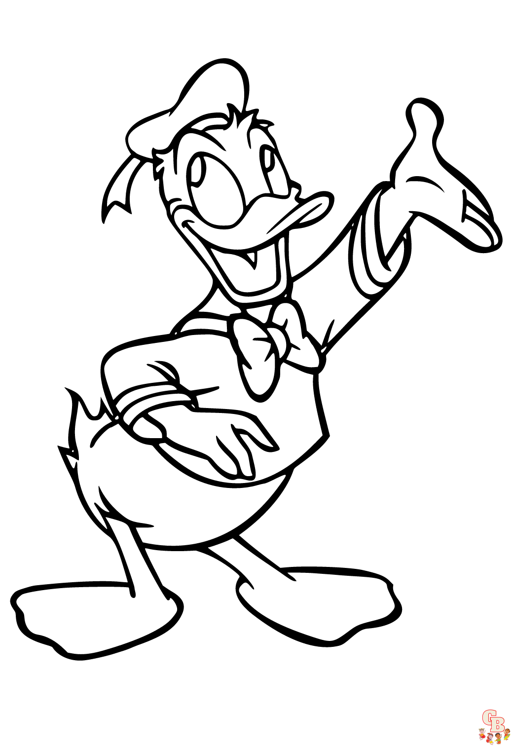 Gratis Kleurplaten Donald Duck Printbare Kleurplaten van Donald Duck