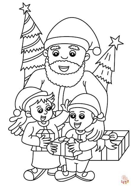 Kerstman Kleurplaat Gratis Printable Kleurplaten Voor Kinderen En Volwassenen