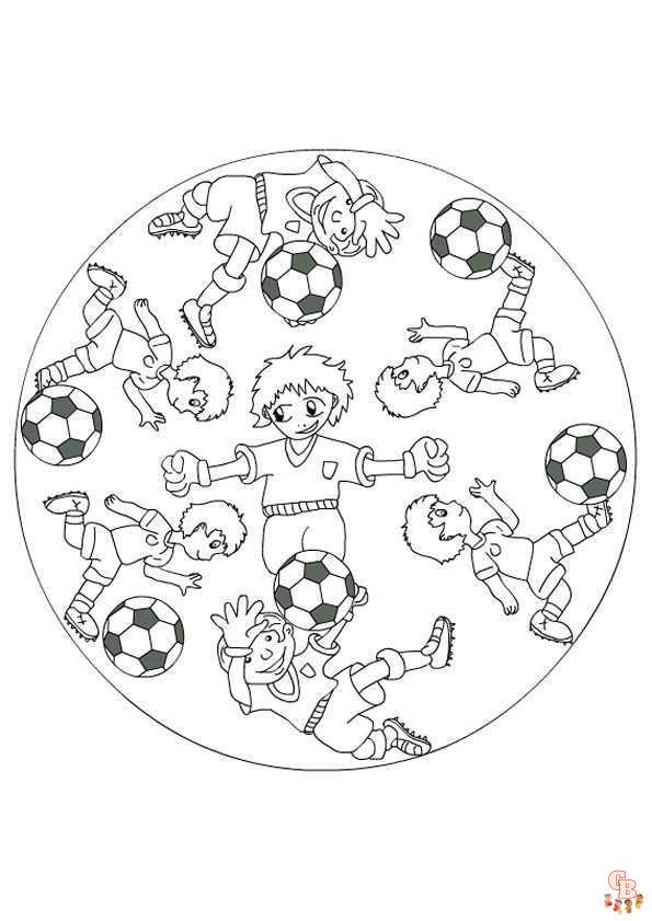 Kleurplaat Voetbal Voetbal Kleurplaten voor Kinderen