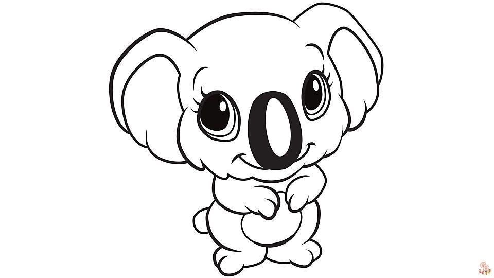 Kleurplaat koala 6 leuke en makkelijke opties voor kinderen
