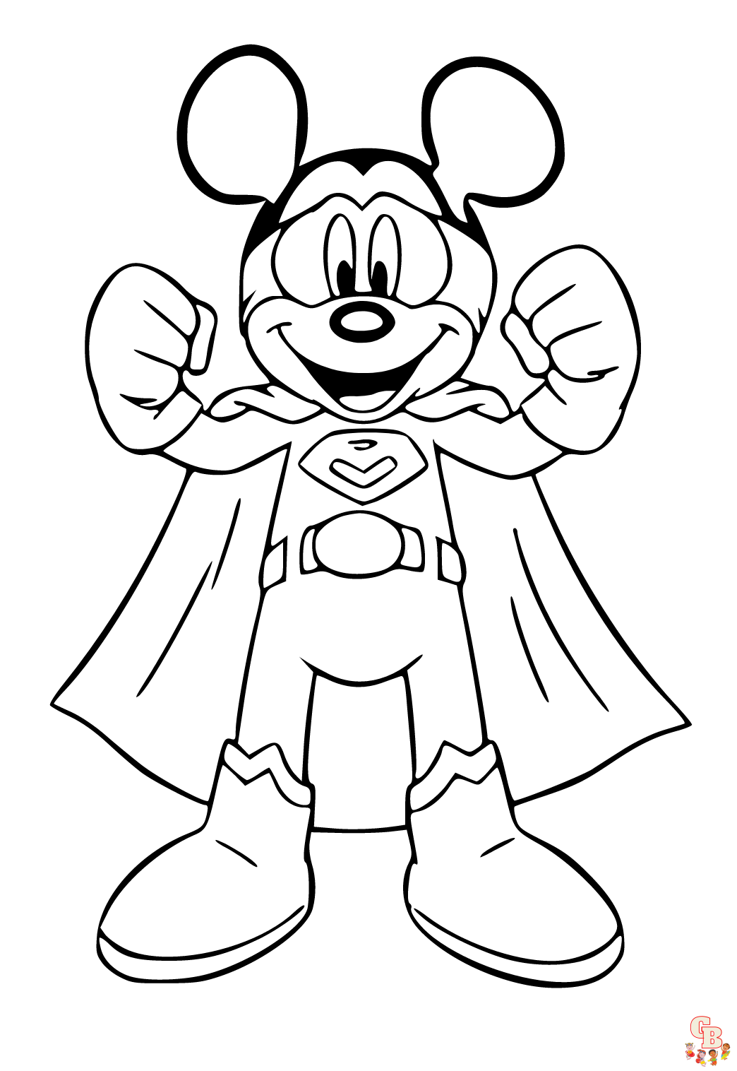 Download gratis kleurplaten van Mickey Mouse - Kleurplaat Mickey Mouse en vrienden