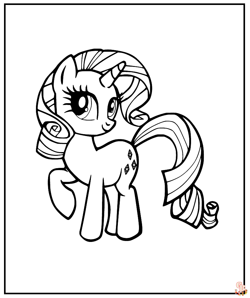 Gratis Kleurplaten van My Little Pony - Voorbeelden met alle personages