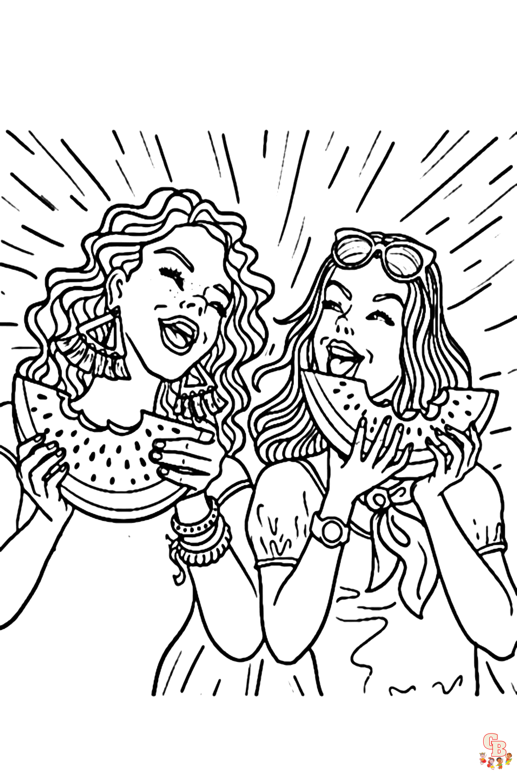 sisters day coloring page free