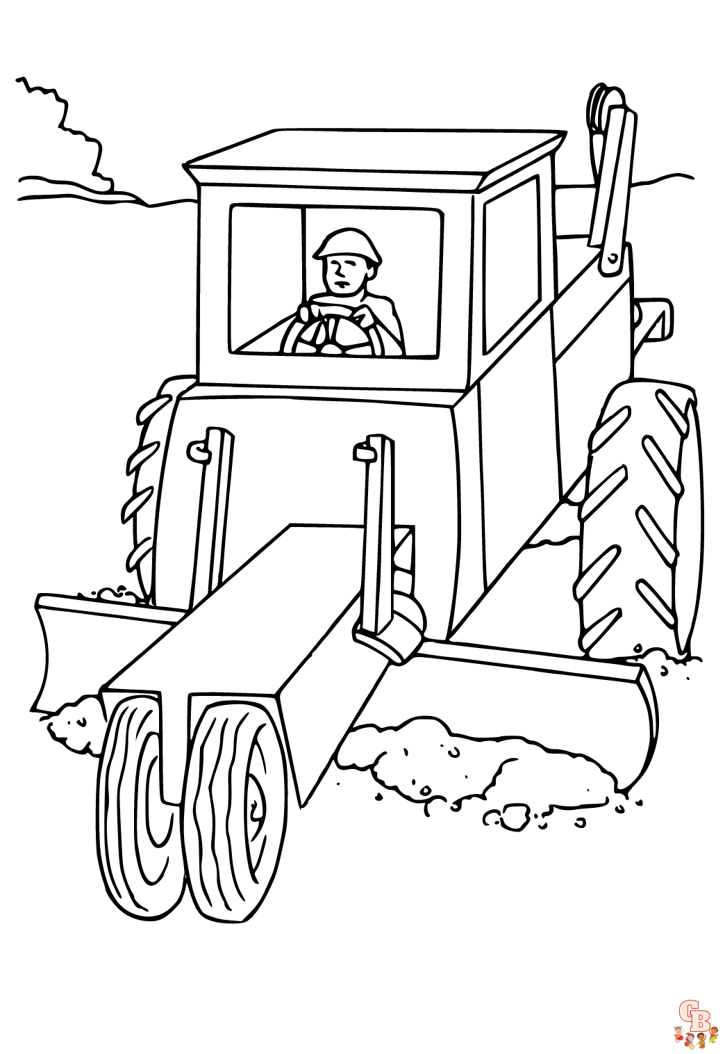 Gratis Kleurplaat Tractor Voor Kinderen - Leuke Kleurplaten van Tractoren om te Printen