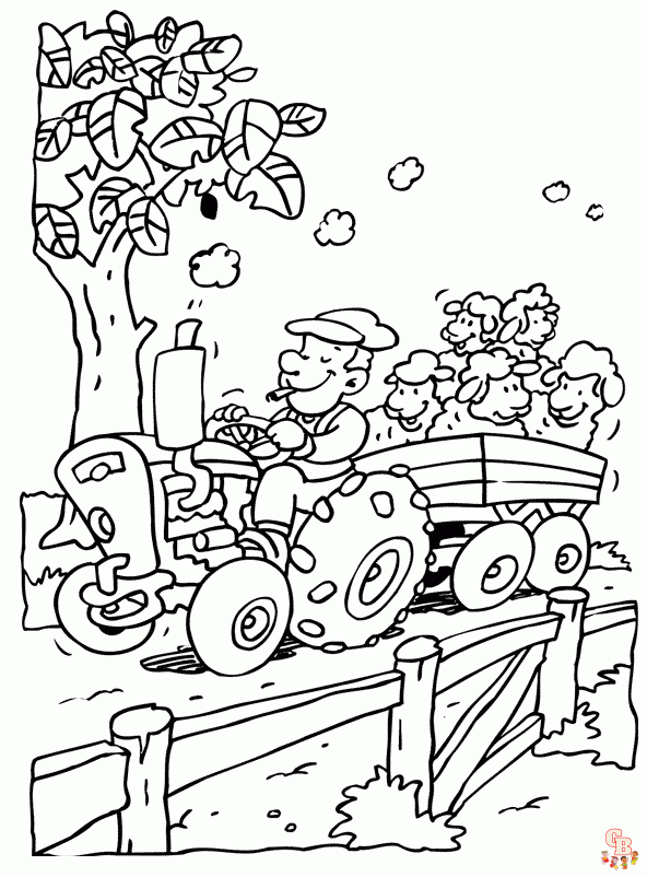 Gratis Kleurplaat Tractor Voor Kinderen - Leuke Kleurplaten van Tractoren om te Printen