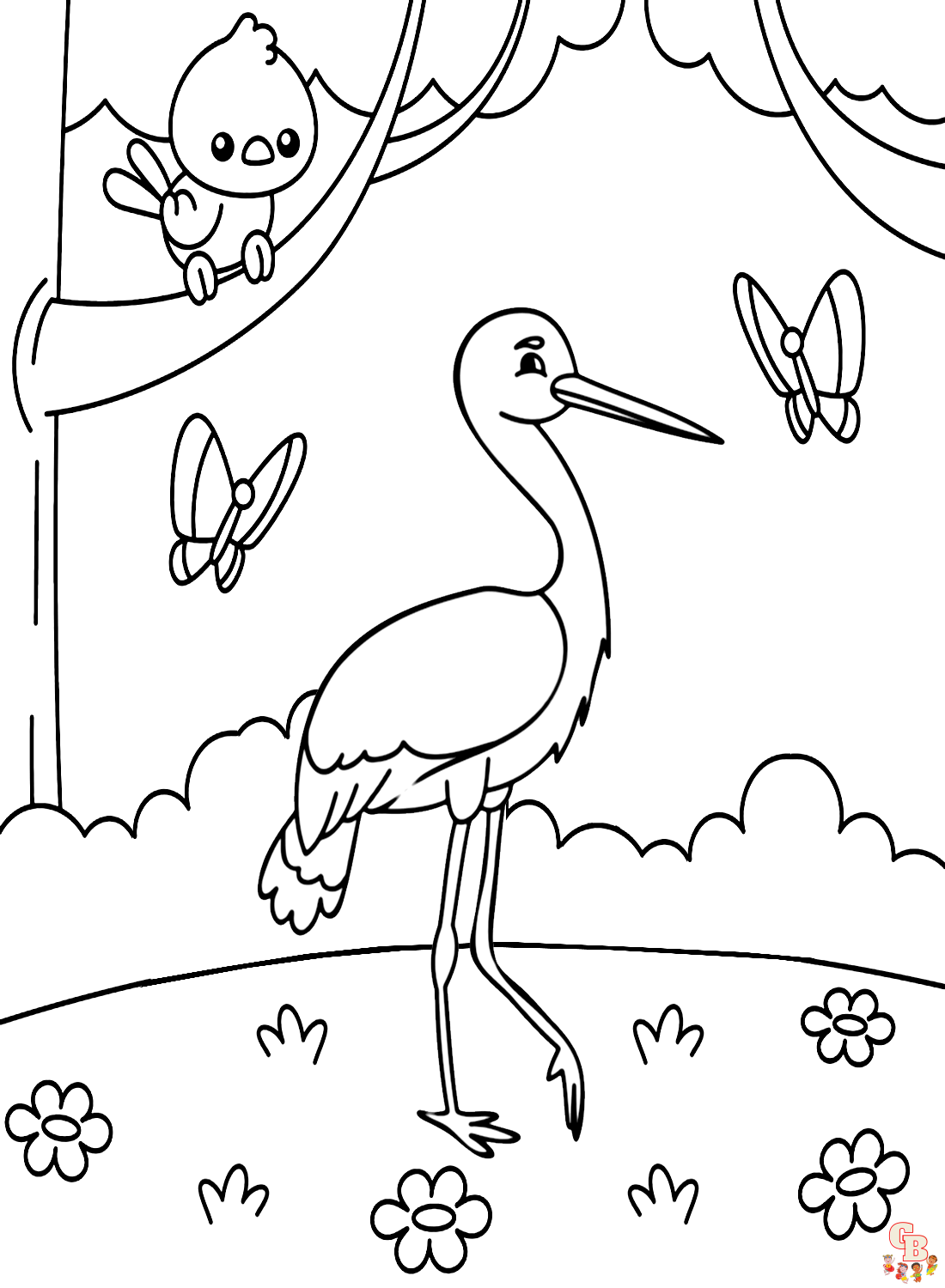 Vogel kleurplaat - Leuke kleurplaten om te printen voor kinderen en tieners