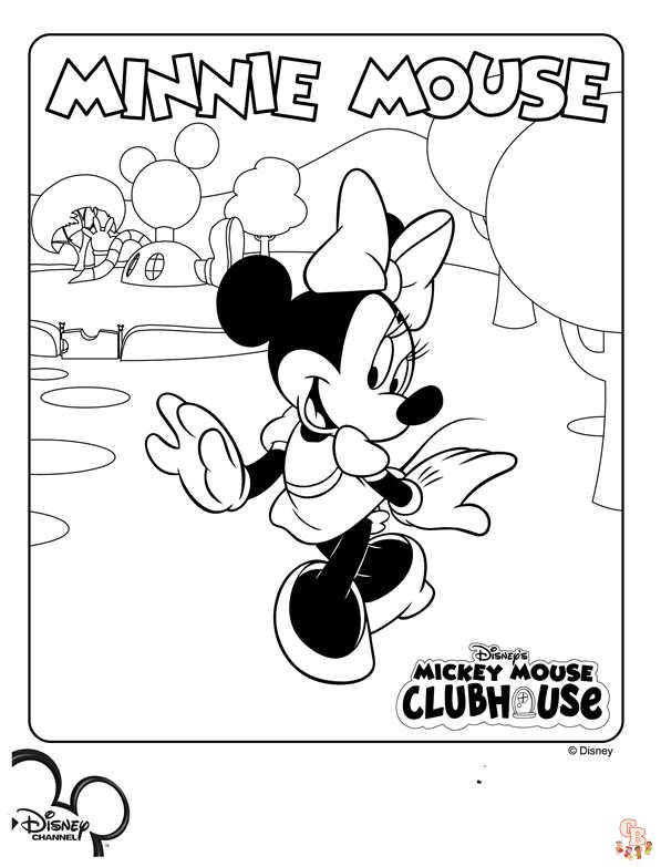 Mickey Mouse Clubhuis Kleurplaat 1