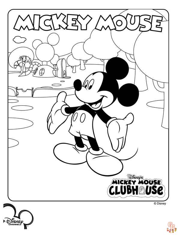 Mickey Mouse Clubhuis Kleurplaat 3