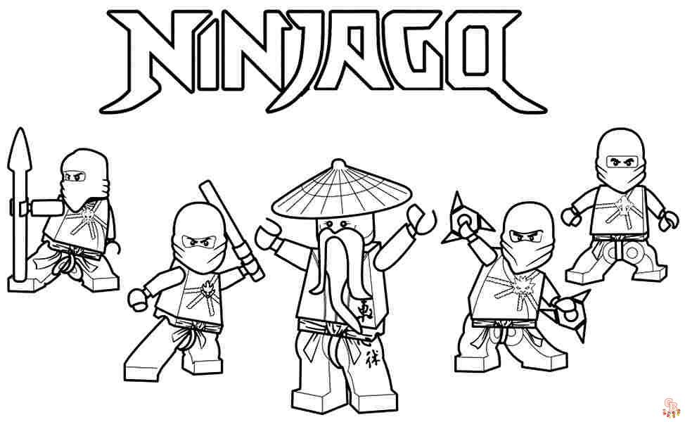 Ninja Kleurplaat 1