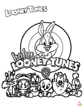 10 Best Looney Tunes Coloring Pages for Kids - Bugs Bunny, Daffy Duck, Tweety Bird More