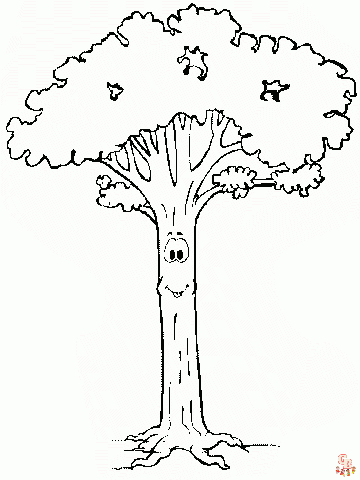 boom kleurplaat 4