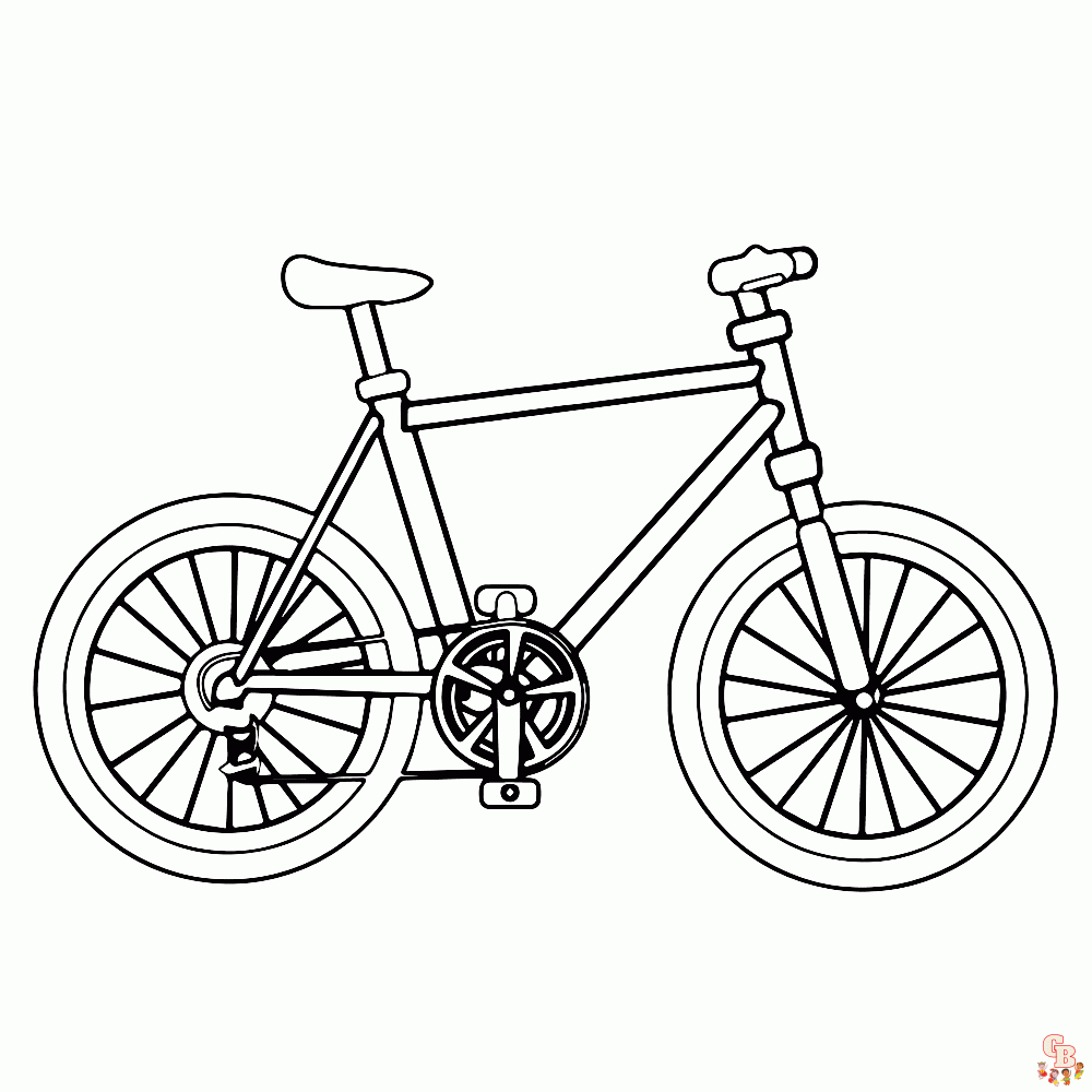 fiets Kleurplaat 2
