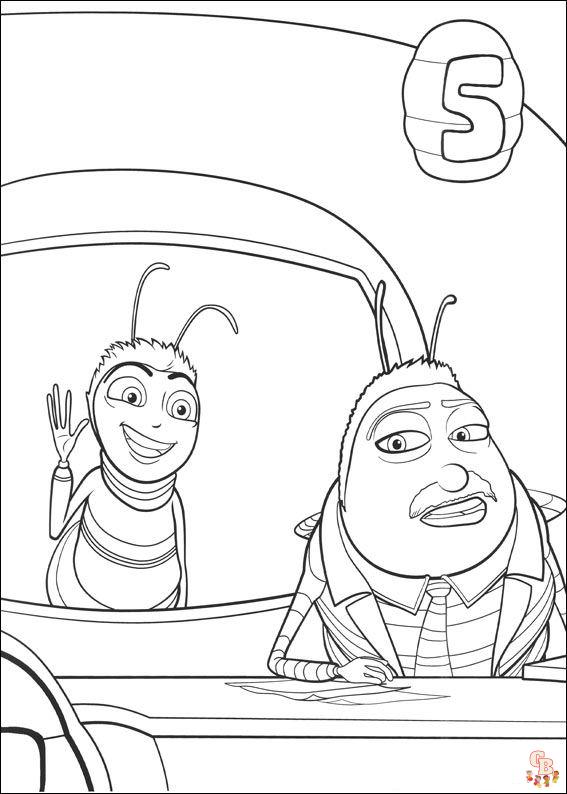 Bee Movie kleurplaten 8