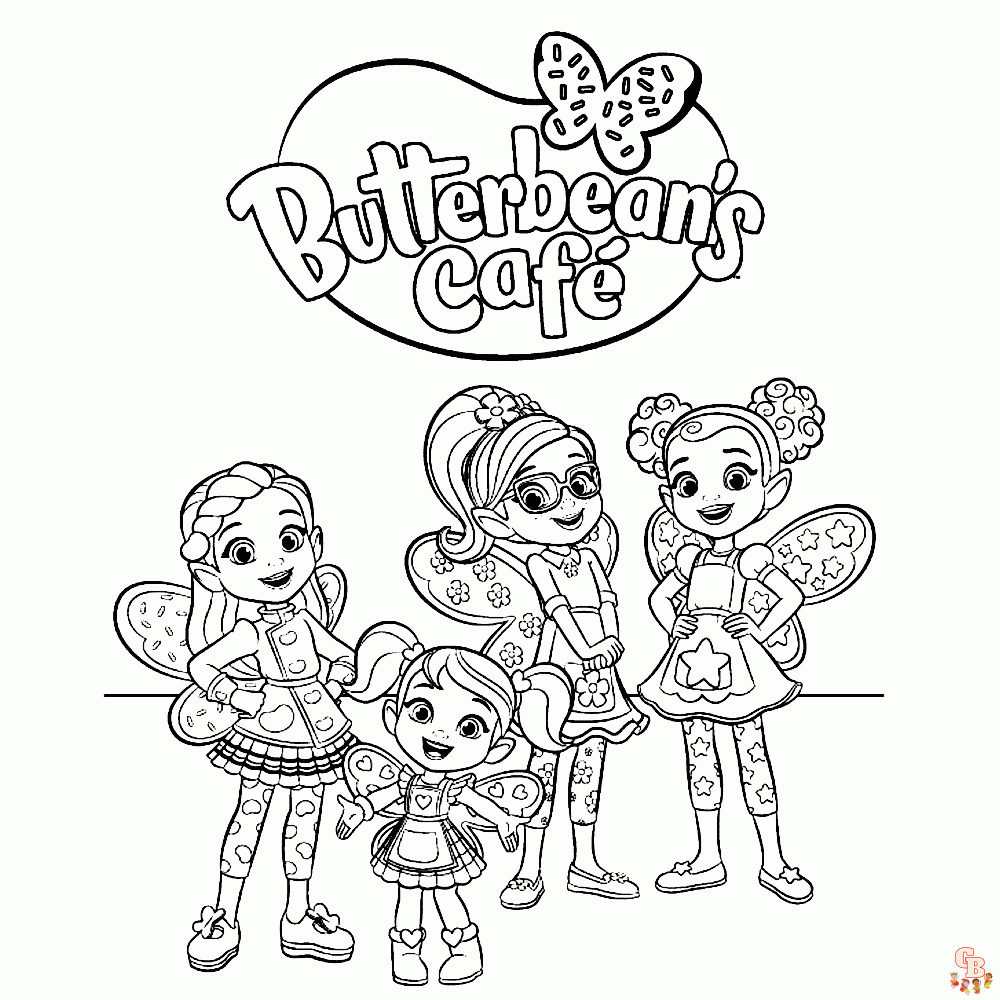 Butterbeans Cafe kleurplaten 3