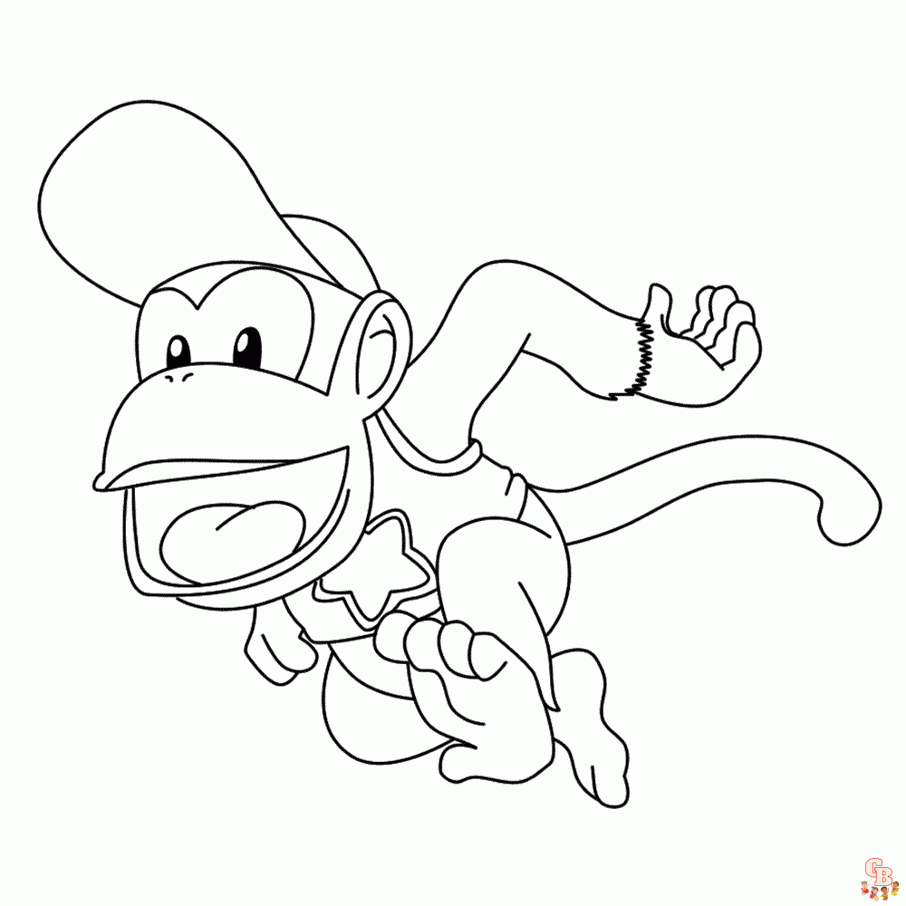 Donkey Kong kleurplaten 4