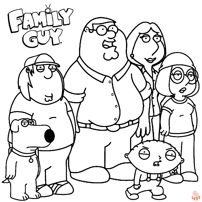 Family Guy Kleurplaten 1