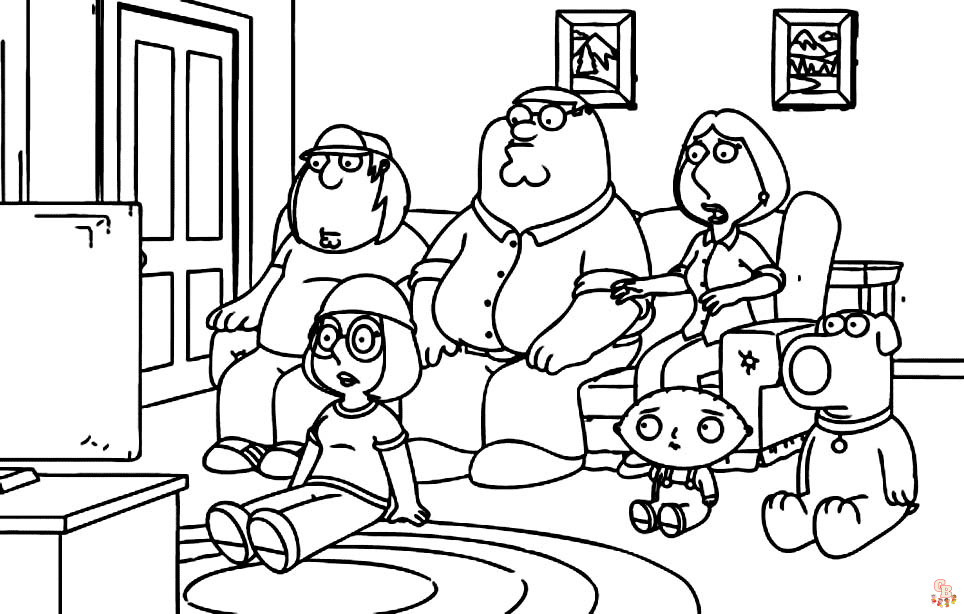 Family Guy Kleurplaten 7