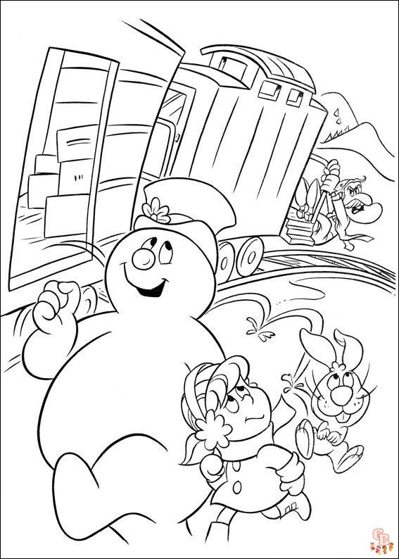 Frosty de Sneeuwman Kleurplaten 2